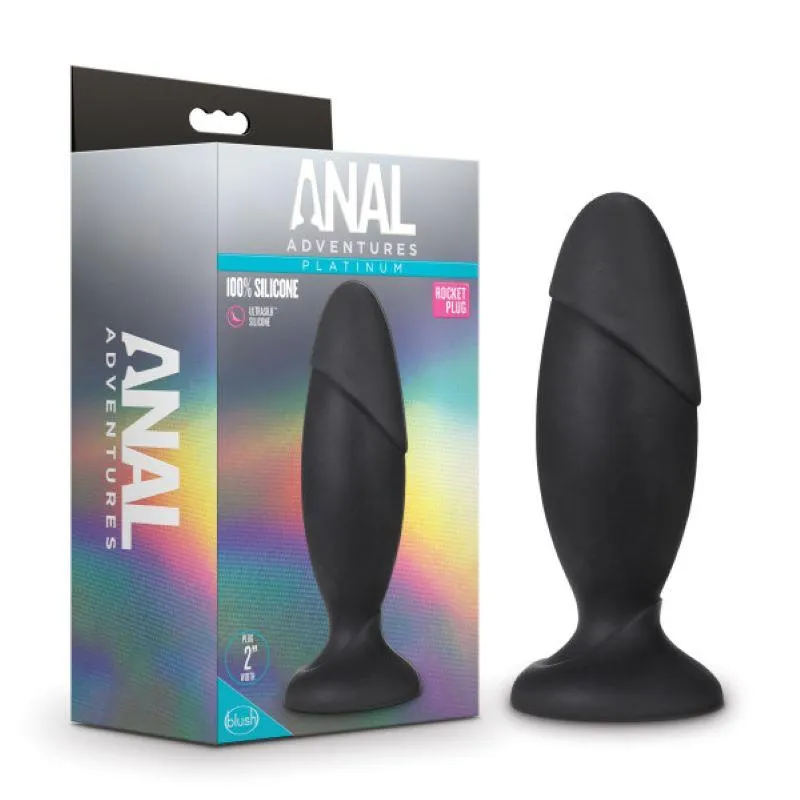 Anal Adventures Platinum - Silicone Rocket Plug