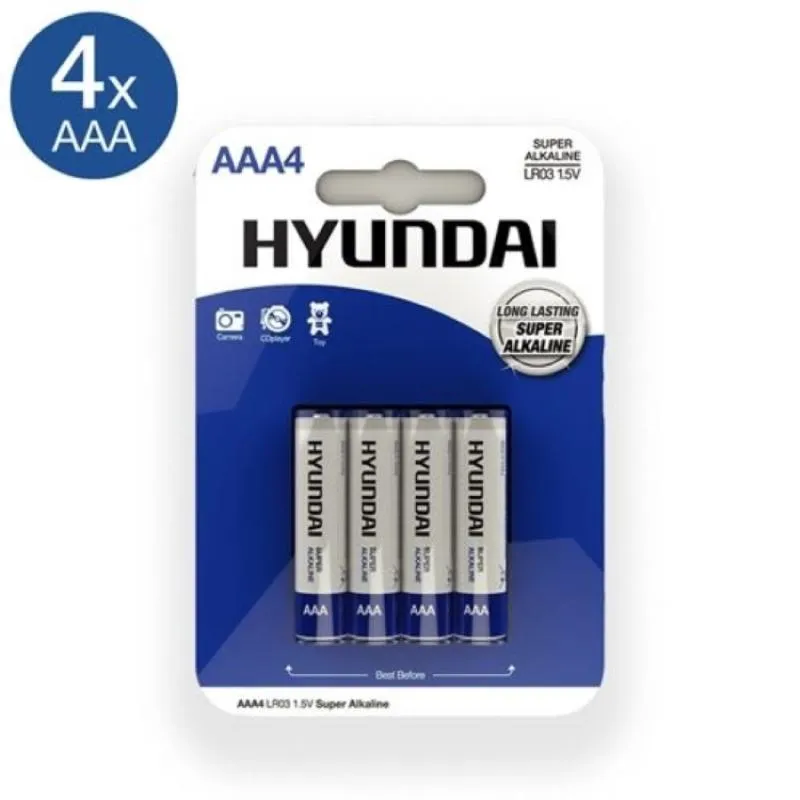Hyundai AAA Batterien - 4 Stück