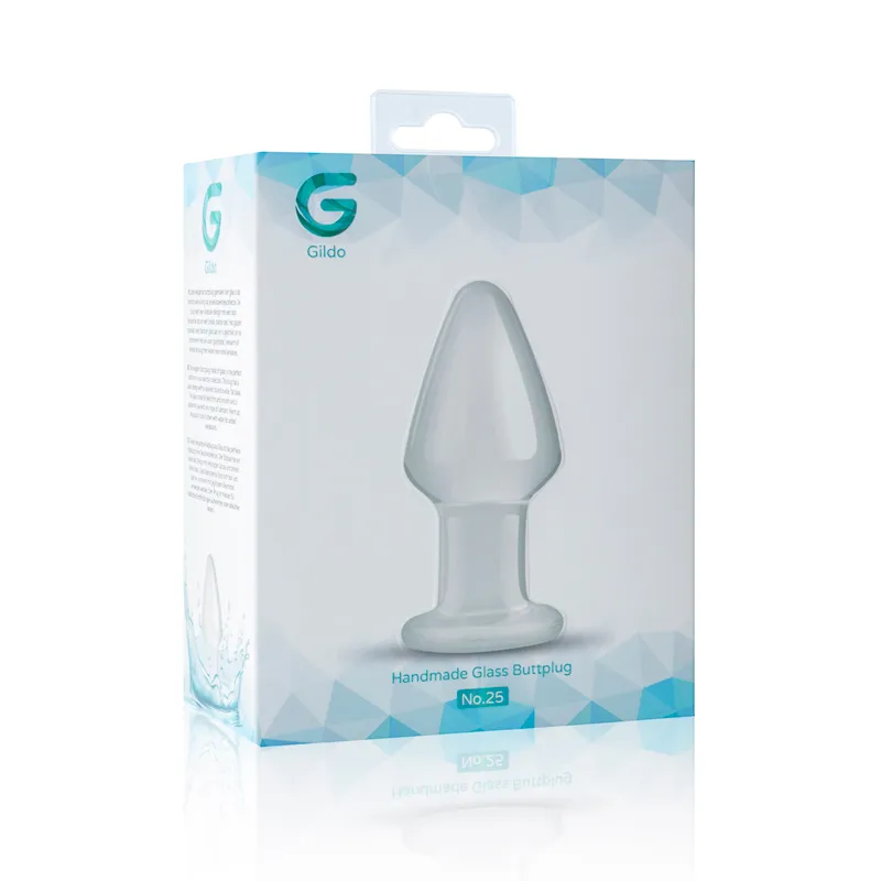 Gildo »Transparent« Analplug aus Glas - 9.5cm