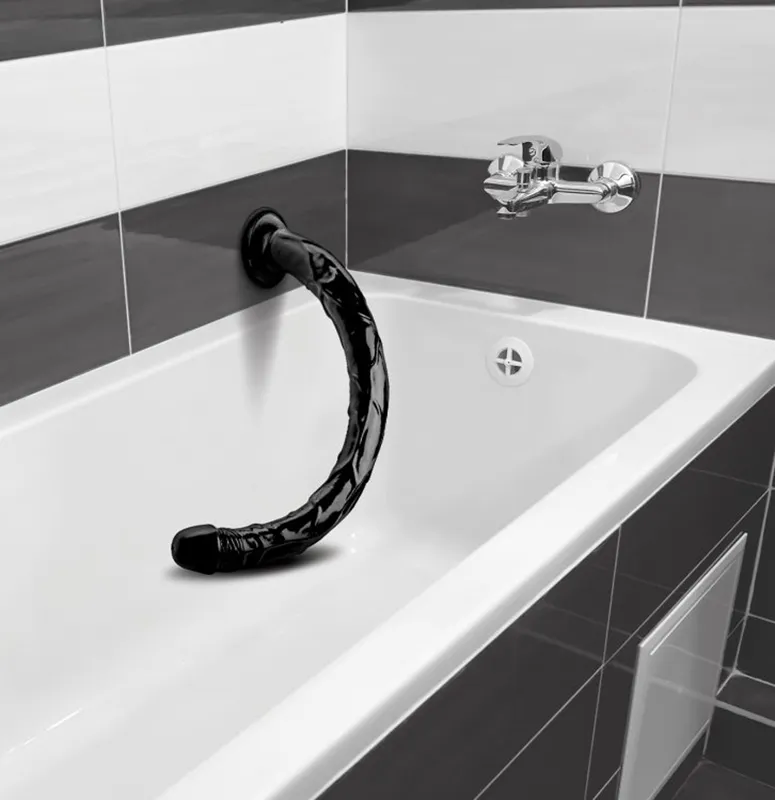 Realistische Analschlange - 19 Zoll