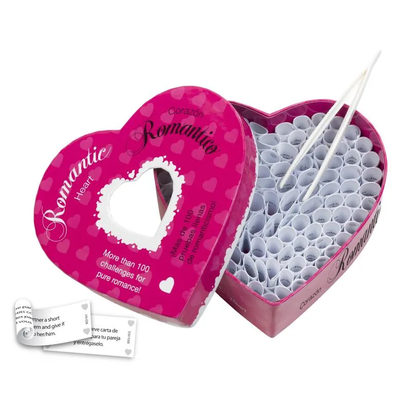 Romantic Heart – Romantisches Pärchenspiel mit Aufgaben – EN/ES
