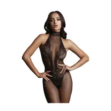 Le Desir – Spitzen-Netz Catsuit – Schwarz Le Desir – Spitzen-Netz Catsuit – Schwarz