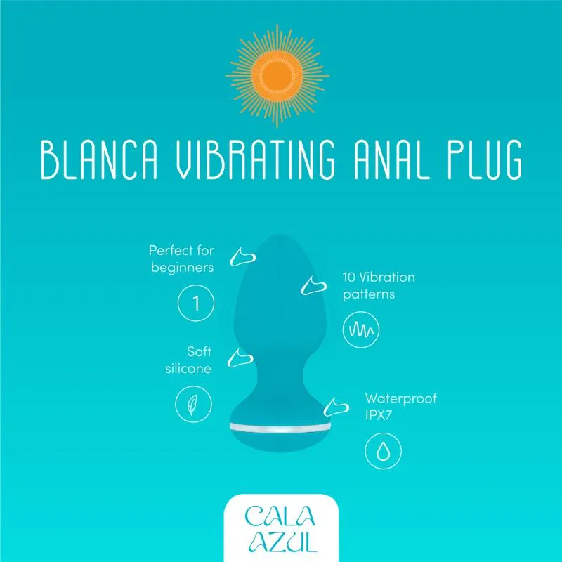 Cala Azul - Blanca Vibrierender Analplug
