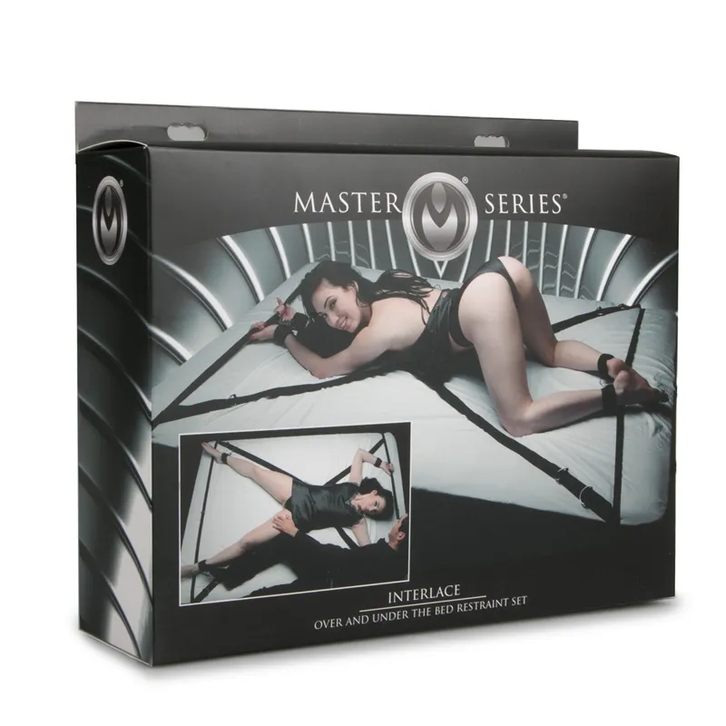 Master Series »Interlace« Bett Restraint-Set