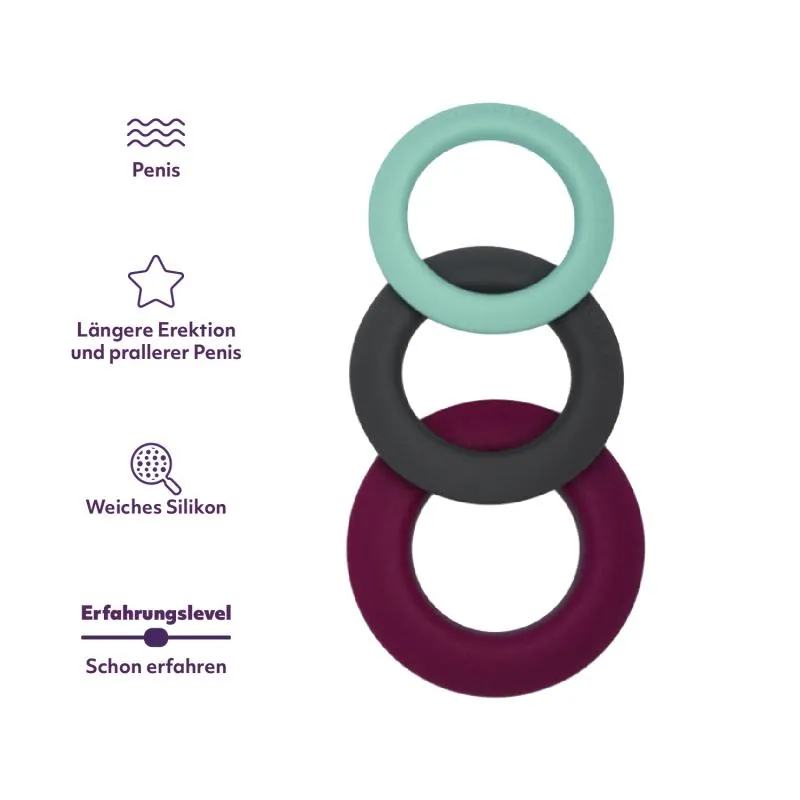 AMORELIE Originals »Threesome« Penisring-Set