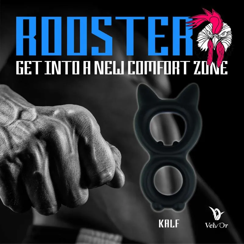 Velv%27Or - Rooster Kalf Cat Shaped Cock Ring Design