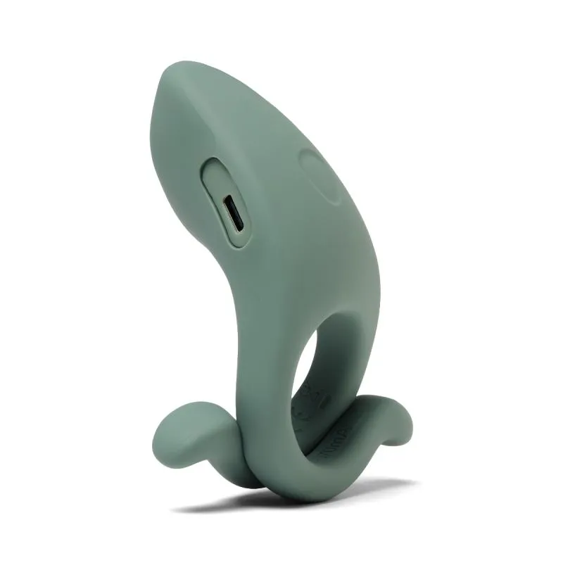 Dame – Hug Verstellbarer Cockring – Stahlgrau