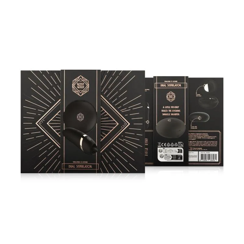 Rosy Gold – Leckstimulator mit Luxus Ladeetui – Schwarz