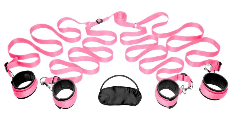 FRISKY - Fesselset fürs Schlafzimmer Rosa Bettfesseln