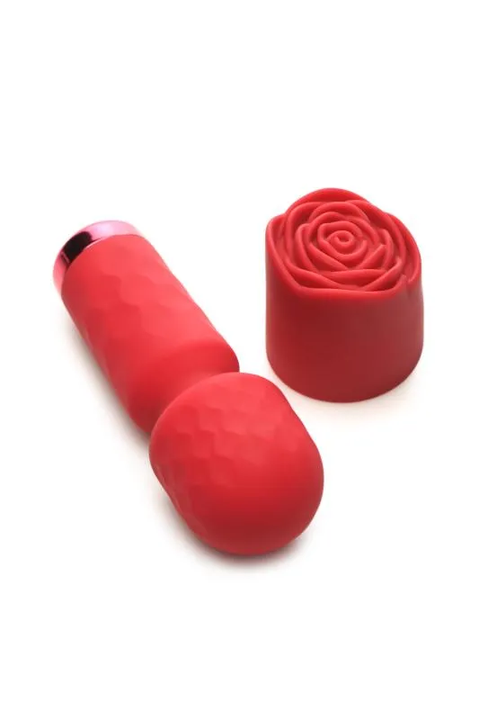 BLOOMGASM – Pleasure Rose Mini-Wand-Vibrator – Rot