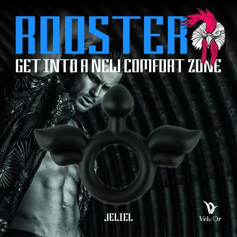 Velv%27Or - Rooster Jeliel Angel Design Cock Ring