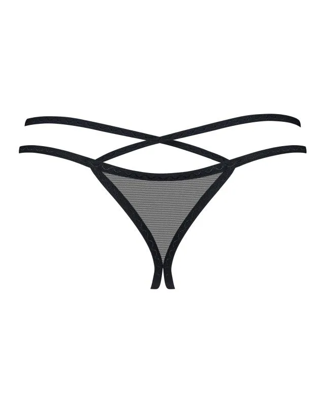 Obsessive - Vila Blanes Schrittloser String - Schwarz
