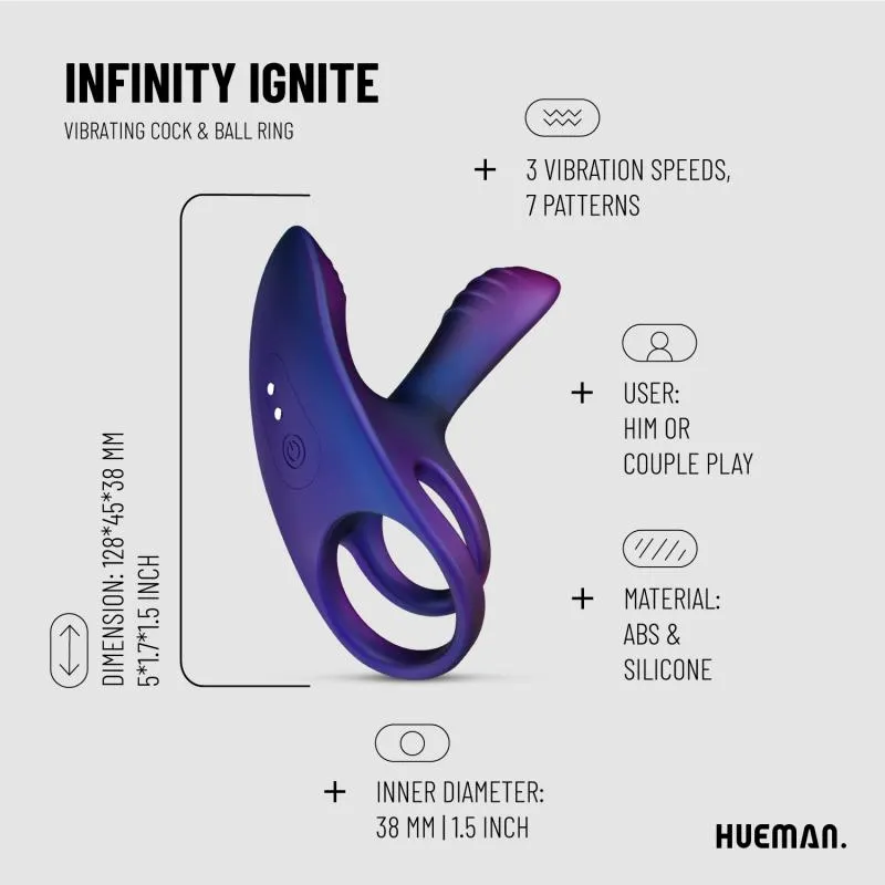 Hueman »Infinity Ignite« Penisring mit Vibration