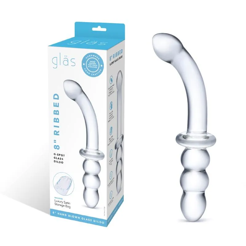 Glas - Ribbed G-Spot Glass Dildo