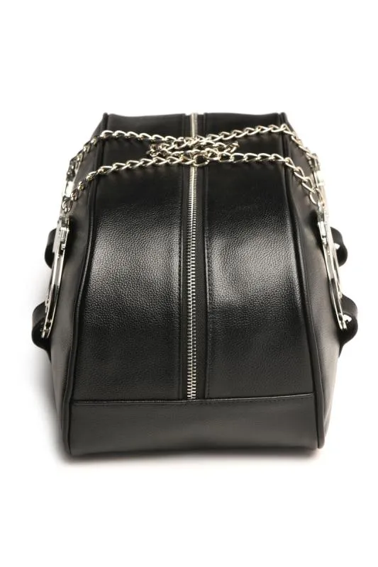 Bondage-Reisetasche mit Handschellen - Schwarz