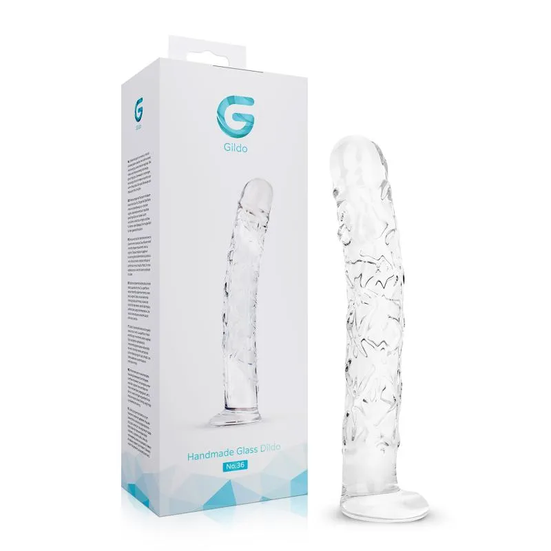 Gildo - No. 34 Strukturierter Glas Dildo - 19 cm