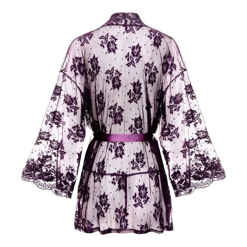 Christine - Spitzen Kimono Graceful - Lila