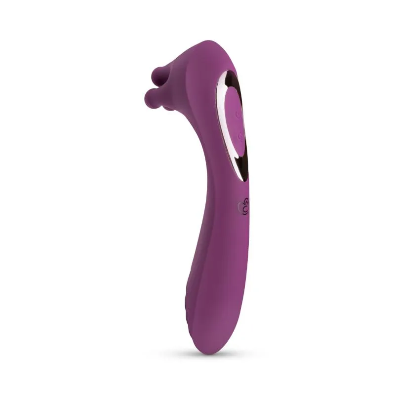 Vibrator mit rotierenden Perlen - Lila