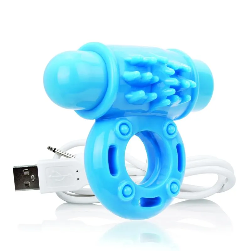 The Screaming O - Charged OWow Vibe Ring Blue
