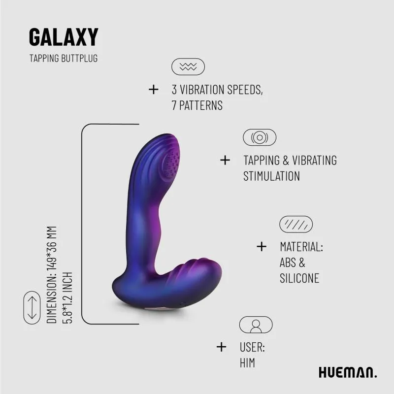 Hueman »Galaxy« Analplug mit Vibration