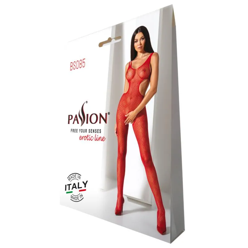 Passion - BS085 Catsuit - Rot