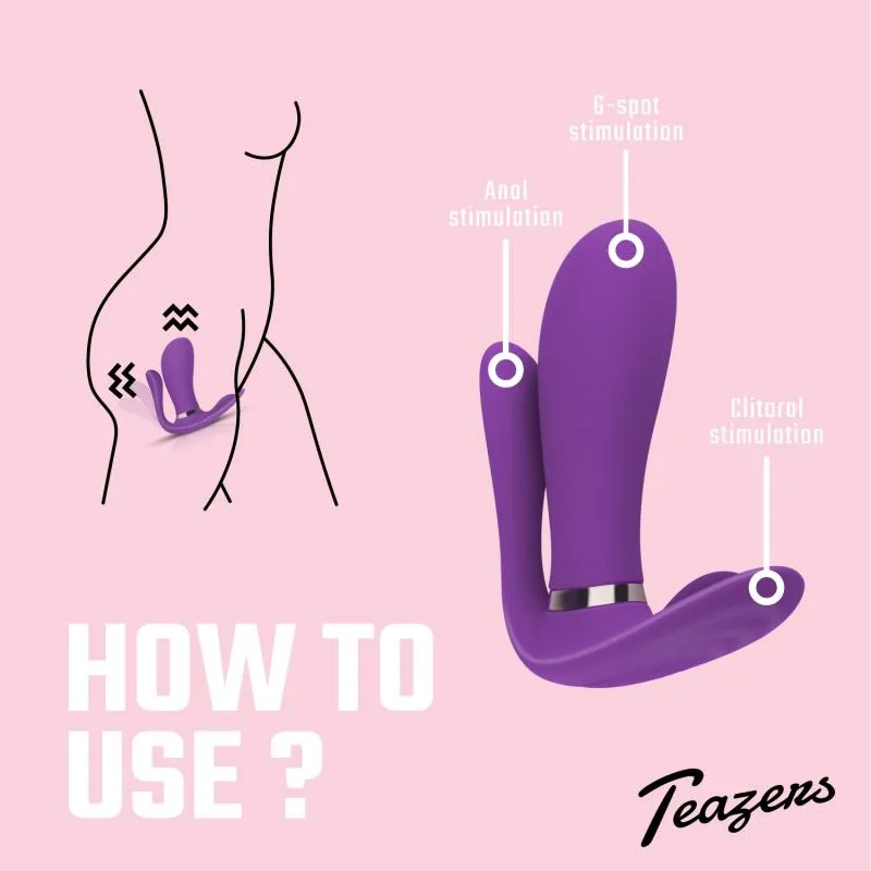 Teazers – Remote Pleaser Vibrator – Lila