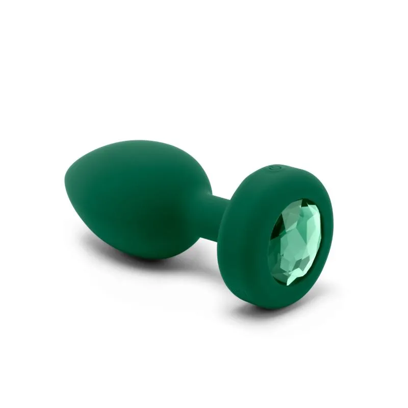 B-Vibe - Vibrating Jewel Plug M/L Emerald