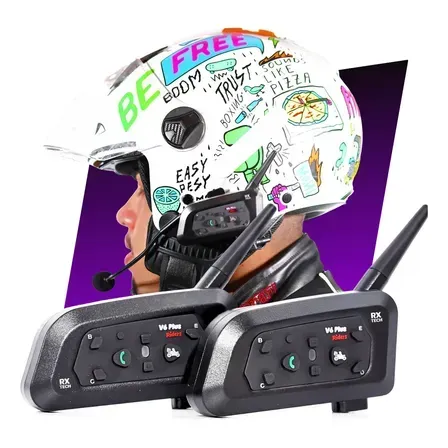 Par Intercomunicador V6 Plus Capacete Comunicador Sem Fio Bluetooth Moto Par Fone De Ouvido Para Capacete Kit Conversar Moto Garupa Par Intercomunicador V6 Plus Capacete Comunicador Sem Fio Bluetooth Moto Par Fone De Ouvido Para Capacete Kit Conversar Moto Garupa