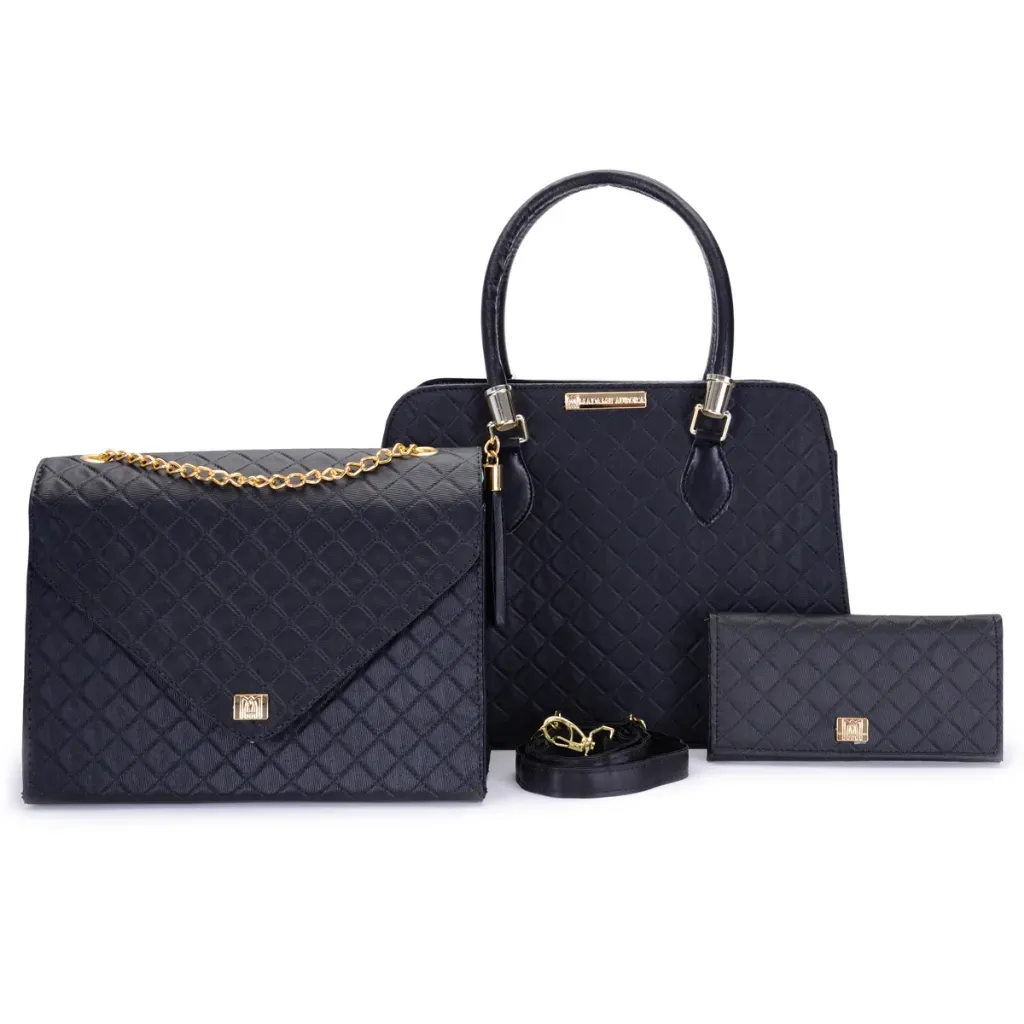 Bolsa Feminina Casual Kit 3 Peças + Bolsa Executiva Envelope + Carteira Bolsa Feminina Casual Kit 3 Peças + Bolsa Executiva Envelope + Carteira