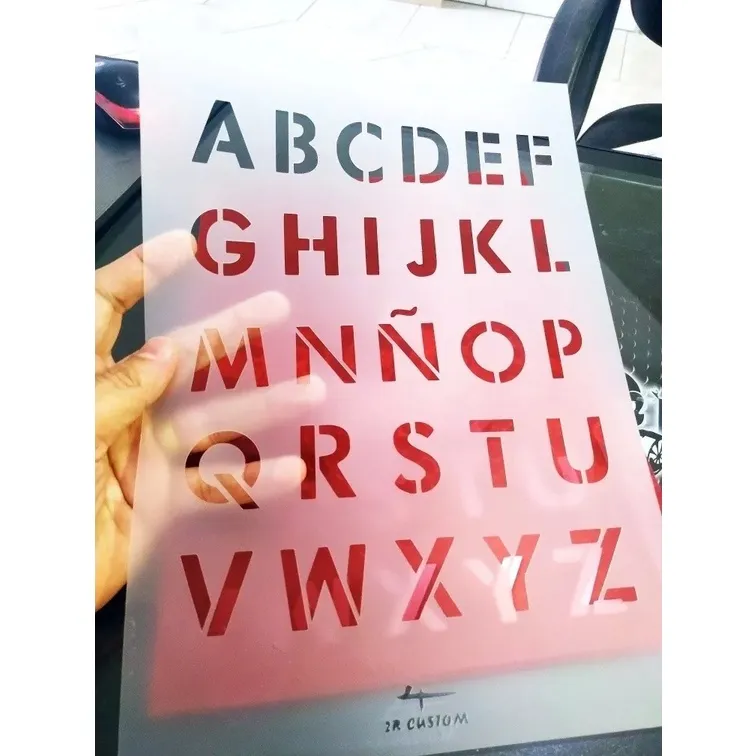 Stencil Letras Alfabeto para pinturas de A a Z Stencil Letras Alfabeto para pinturas de A a Z