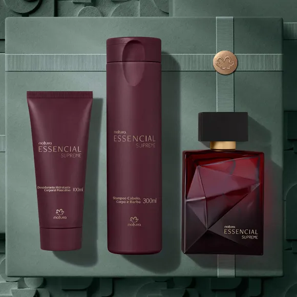 Presente Natura Essencial Supreme Cuidados Pessoais + Cupom de Desconto Presente Natura Essencial Supreme Cuidados Pessoais + Cupom de Desconto