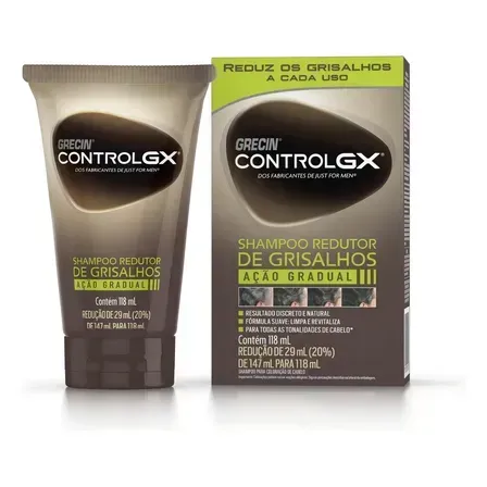 Shampoo Redutor de Grisalhos Grecin Control GX Para Todas os Tons Cabelo 118ml Shampoo Redutor de Grisalhos Grecin Control GX Para Todas os Tons Cabelo 118ml