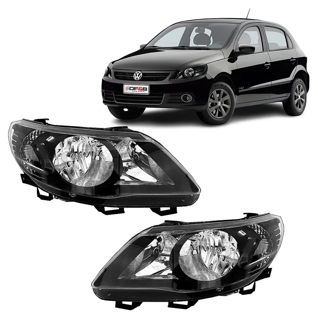 Par Farol Gol Voyage Saveiro G5 09 2010 2011 2012 Foco Duplo Par Farol Gol Voyage Saveiro G5 09 2010 2011 2012 Foco Duplo