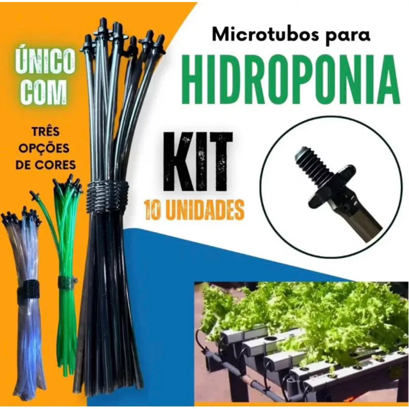 Injetor Hidropônico 4x7mm com Microtubo Autoatarraxante 30cm – Kit 10/20/30 Unidades Injetor Hidropônico 4x7mm com Microtubo Autoatarraxante 30cm – Kit 10/20/30 Unidades