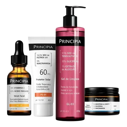 Principia Kit Essencial Gl-03 + Ch + Vc + Ps Sensível Dia/noite Principia Kit Essencial Gl-03 + Ch + Vc + Ps Sensível Dia/noite