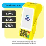 Maquininha De Cartão Pro 3 Mercado Pago Point Amarela Claro 4g/Wifi/Nfc Maquininha De Cartão Pro 3 Mercado Pago Point Amarela Claro 4g/Wifi/Nfc