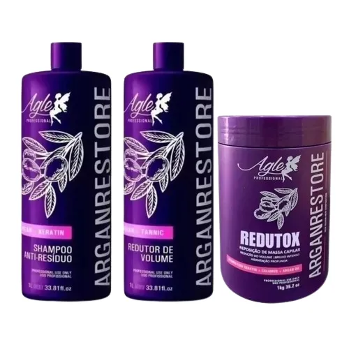 Escova Argan Restore Agle S/F kit de 2x1L + Bttox agle professional 1kg btx Escova Argan Restore Agle S/F kit de 2x1L + Bttox agle professional 1kg btx