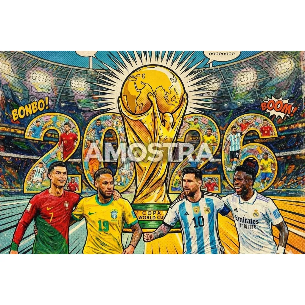 Livro de Colorir – COPA 2026 Tema Futebol Livro de Colorir – COPA 2026 Tema Futebol