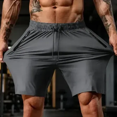 Bermuda Masculina Slim Fit De Poliamida Esportiva Fitness Bermuda Masculina Slim Fit De Poliamida Esportiva Fitness