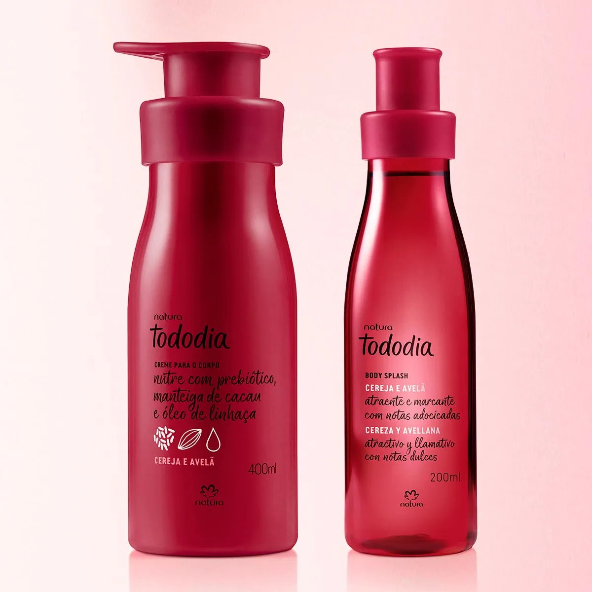 Conjunto Tododia Cereja e Avelã + Cupom de Desconto Conjunto Tododia Cereja e Avelã + Cupom de Desconto