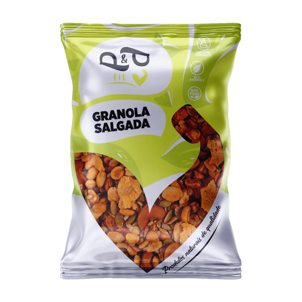 Granola Gourmet P&P Salgada / Low Carb 250g - Com Chimichurri e Páprica Granola Gourmet P&P Salgada / Low Carb 250g - Com Chimichurri e Páprica