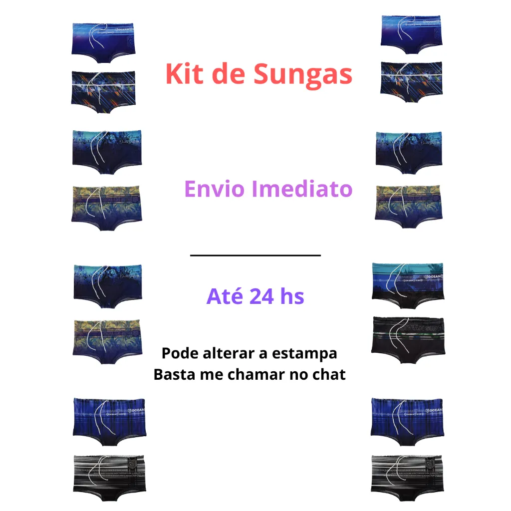 Sunga Boxer Masculina Estampada Praia Piscina Adulto com Forro e Cordão Ajustável Premium Sunga Boxer Masculina Estampada Praia Piscina Adulto com Forro e Cordão Ajustável Premium