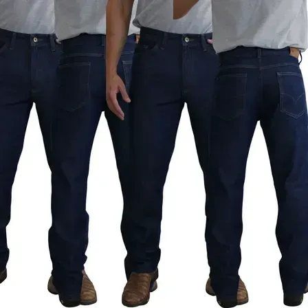 Kit 4 Calças Jeans Masculina Tradicional Reforçada Reta Kit 4 Calças Jeans Masculina Tradicional Reforçada Reta