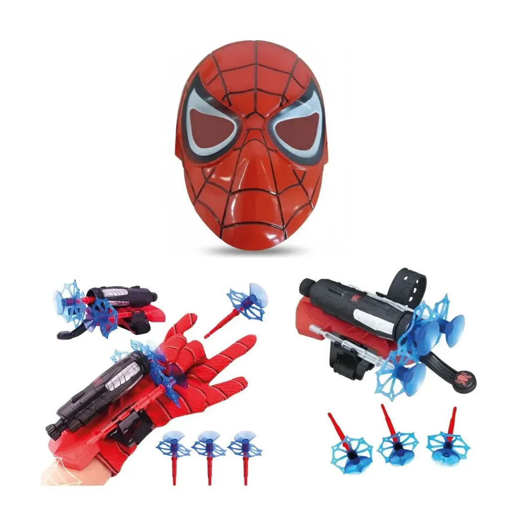 Luva Lança Teia Homem Aranha Vermelho Luva Lança Teia Homem Aranha Vermelho