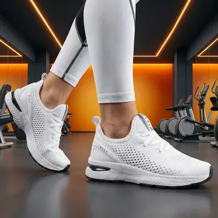 Tênis Branco Feminino Vili Para Caminhada Academia Treino Tênis Branco Feminino Vili Para Caminhada Academia Treino