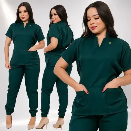 Pijama Cirúrgico Hospitalar Feminino Jogger Scrubs Gabardine Pijama Cirúrgico Hospitalar Feminino Jogger Scrubs Gabardine