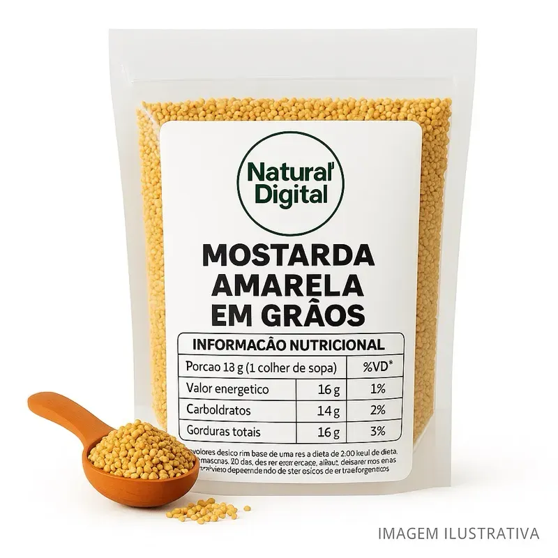 Mostarda Amarela Semente - 1 kg / 500 gramas / 250 gramas / 100 gramas Mostarda Amarela Semente - 1 kg / 500 gramas / 250 gramas / 100 gramas