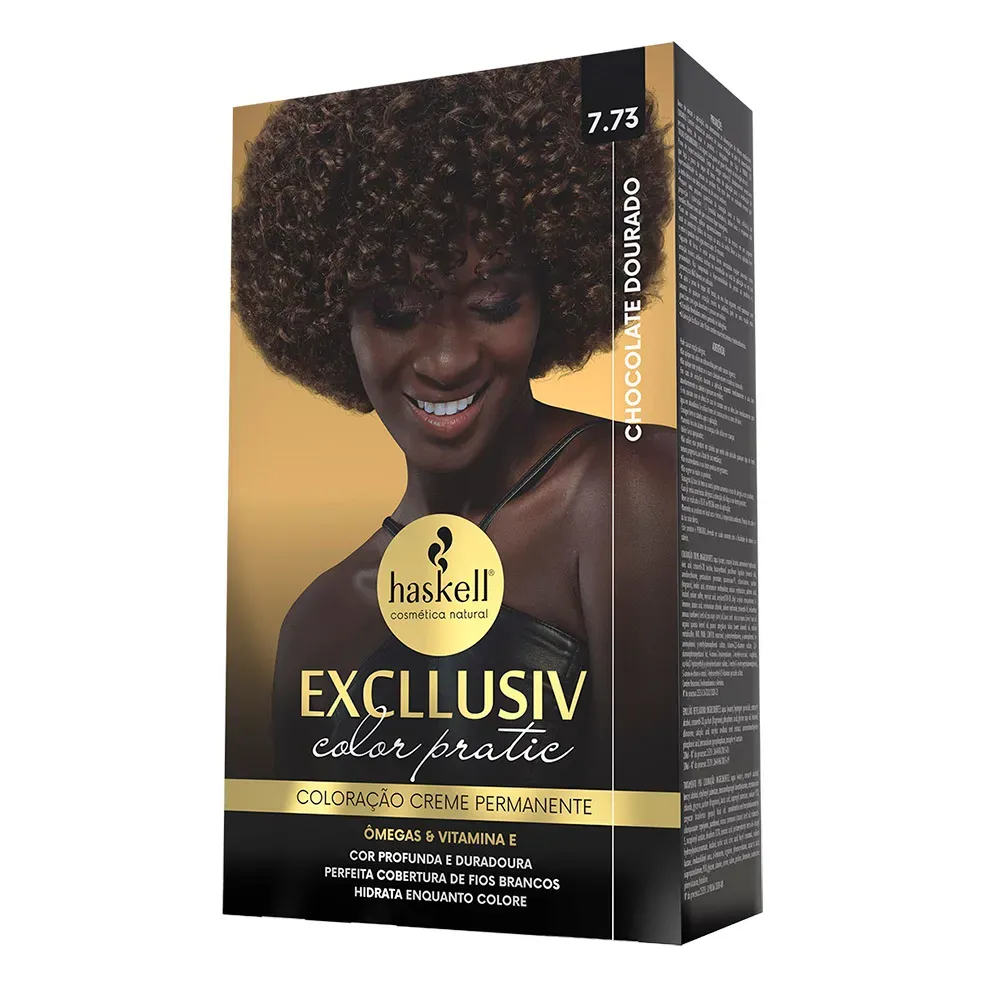 Kit Color Pratic 7.73 - Chocolate Dourado Haskell Kit Color Pratic 7.73 - Chocolate Dourado Haskell