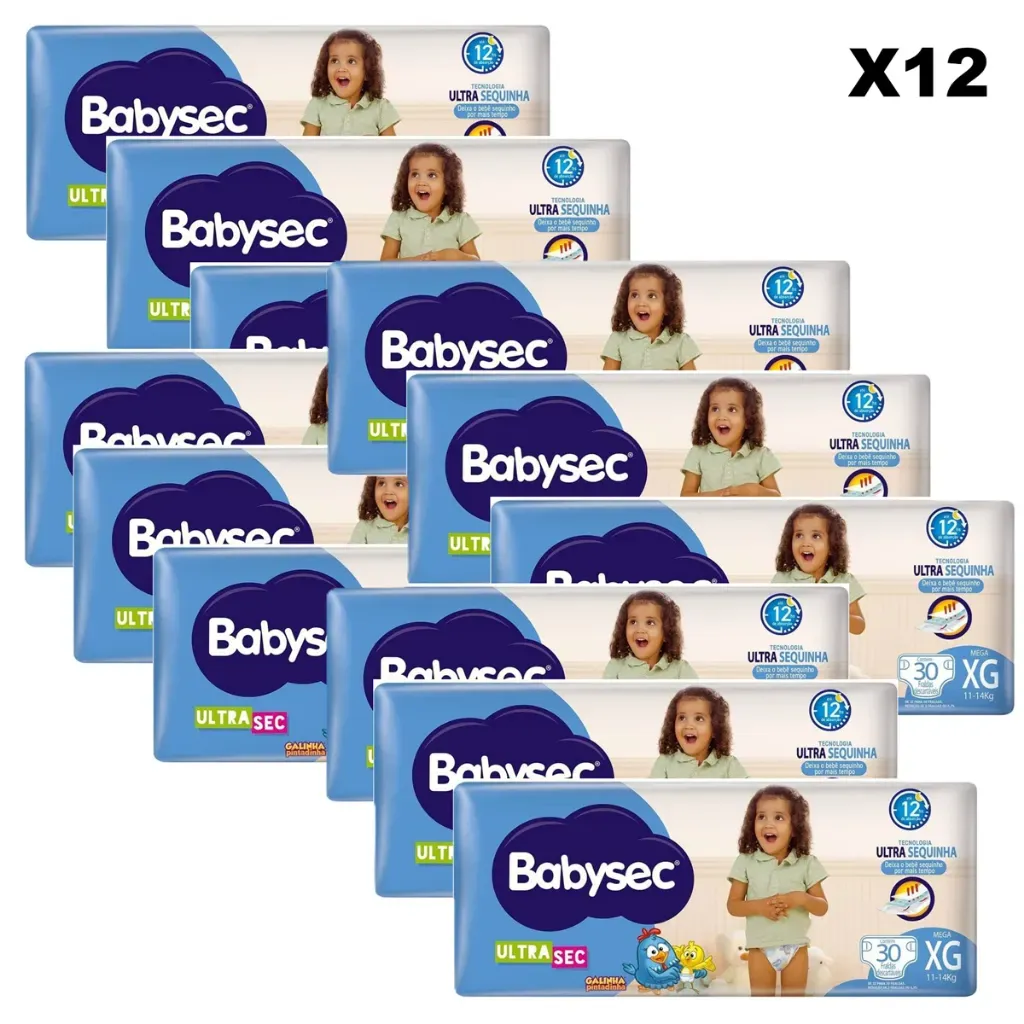 KIT FRALDAS BABYSEC XG 30 UNIDADES KIT FRALDAS BABYSEC XG 30 UNIDADES