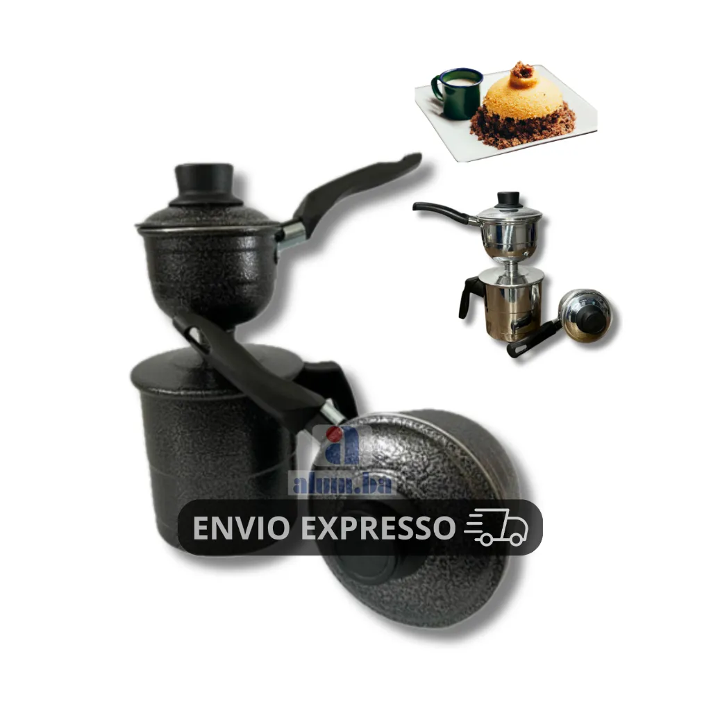 cuscuzeira pequena e grande 2 em 1 dupla preta e aluminio peitinho cuscuzeiro a vapor peito de moça cuscuzeira pequena e grande 2 em 1 dupla preta e aluminio peitinho cuscuzeiro a vapor peito de moça